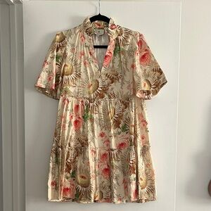 Tuckernuck Cream and Pink Floral Dress